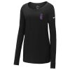 Ladies Core Cotton Long Sleeve Scoop Neck Tee Thumbnail