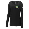 Ladies Core Cotton Long Sleeve Scoop Neck Tee Thumbnail