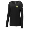 Ladies Core Cotton Long Sleeve Scoop Neck Tee Thumbnail