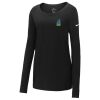 Ladies Core Cotton Long Sleeve Scoop Neck Tee Thumbnail