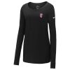 Ladies Core Cotton Long Sleeve Scoop Neck Tee Thumbnail