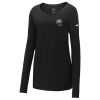 Ladies Core Cotton Long Sleeve Scoop Neck Tee Thumbnail