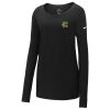 Ladies Core Cotton Long Sleeve Scoop Neck Tee Thumbnail