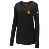 Ladies Core Cotton Long Sleeve Scoop Neck Tee Thumbnail