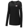 Ladies Core Cotton Long Sleeve Scoop Neck Tee Thumbnail