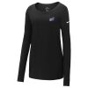 Ladies Core Cotton Long Sleeve Scoop Neck Tee Thumbnail