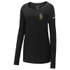 Ladies Core Cotton Long Sleeve Scoop Neck Tee Thumbnail