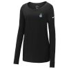 Ladies Core Cotton Long Sleeve Scoop Neck Tee Thumbnail
