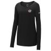 Ladies Core Cotton Long Sleeve Scoop Neck Tee Thumbnail