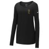 Ladies Core Cotton Long Sleeve Scoop Neck Tee Thumbnail