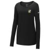 Ladies Core Cotton Long Sleeve Scoop Neck Tee Thumbnail