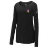 Ladies Core Cotton Long Sleeve Scoop Neck Tee Thumbnail