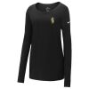 Ladies Core Cotton Long Sleeve Scoop Neck Tee Thumbnail