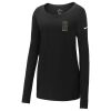 Ladies Core Cotton Long Sleeve Scoop Neck Tee Thumbnail