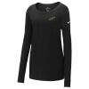 Ladies Core Cotton Long Sleeve Scoop Neck Tee Thumbnail