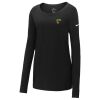 Ladies Core Cotton Long Sleeve Scoop Neck Tee Thumbnail