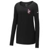 Ladies Core Cotton Long Sleeve Scoop Neck Tee Thumbnail