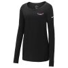 Ladies Core Cotton Long Sleeve Scoop Neck Tee Thumbnail