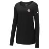 Ladies Core Cotton Long Sleeve Scoop Neck Tee Thumbnail