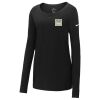 Ladies Core Cotton Long Sleeve Scoop Neck Tee Thumbnail