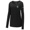 Ladies Core Cotton Long Sleeve Scoop Neck Tee Thumbnail