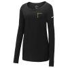 Ladies Core Cotton Long Sleeve Scoop Neck Tee Thumbnail