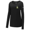 Ladies Core Cotton Long Sleeve Scoop Neck Tee Thumbnail