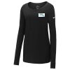 Ladies Core Cotton Long Sleeve Scoop Neck Tee Thumbnail
