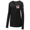Ladies Core Cotton Long Sleeve Scoop Neck Tee Thumbnail