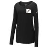 Ladies Core Cotton Long Sleeve Scoop Neck Tee Thumbnail