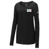Ladies Core Cotton Long Sleeve Scoop Neck Tee Thumbnail