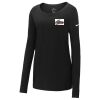 Ladies Core Cotton Long Sleeve Scoop Neck Tee Thumbnail