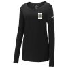 Ladies Core Cotton Long Sleeve Scoop Neck Tee Thumbnail