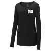Ladies Core Cotton Long Sleeve Scoop Neck Tee Thumbnail