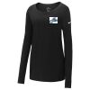 Ladies Core Cotton Long Sleeve Scoop Neck Tee Thumbnail