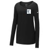 Ladies Core Cotton Long Sleeve Scoop Neck Tee Thumbnail