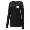 Ladies Core Cotton Long Sleeve Scoop Neck Tee Thumbnail