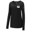 Ladies Core Cotton Long Sleeve Scoop Neck Tee Thumbnail