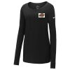 Ladies Core Cotton Long Sleeve Scoop Neck Tee Thumbnail