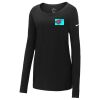 Ladies Core Cotton Long Sleeve Scoop Neck Tee Thumbnail