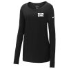 Ladies Core Cotton Long Sleeve Scoop Neck Tee Thumbnail