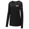 Ladies Core Cotton Long Sleeve Scoop Neck Tee Thumbnail
