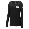 Ladies Core Cotton Long Sleeve Scoop Neck Tee Thumbnail