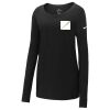 Ladies Core Cotton Long Sleeve Scoop Neck Tee Thumbnail