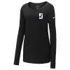 Ladies Core Cotton Long Sleeve Scoop Neck Tee Thumbnail