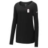Ladies Core Cotton Long Sleeve Scoop Neck Tee Thumbnail