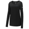 Ladies Core Cotton Long Sleeve Scoop Neck Tee Thumbnail