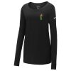 Ladies Core Cotton Long Sleeve Scoop Neck Tee Thumbnail
