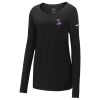 Ladies Core Cotton Long Sleeve Scoop Neck Tee Thumbnail