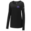 Ladies Core Cotton Long Sleeve Scoop Neck Tee Thumbnail